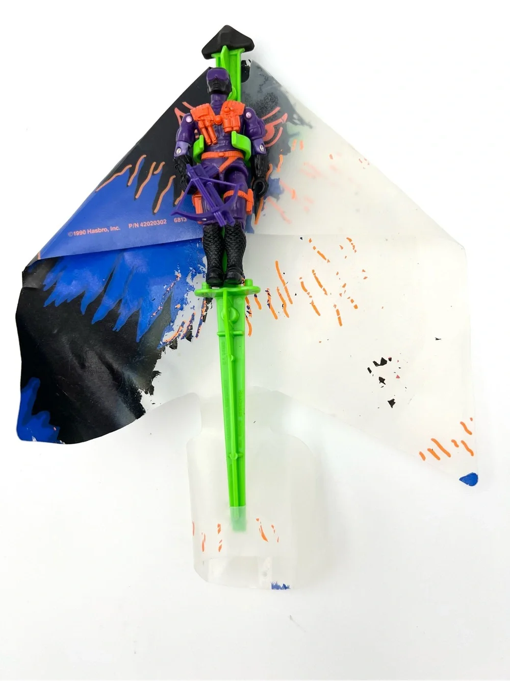 GI JOE 1991 AIR COMMANDOS COBRA NIGHT VULTURE GLIDER WITH NIGHT VULTURE FIGURE